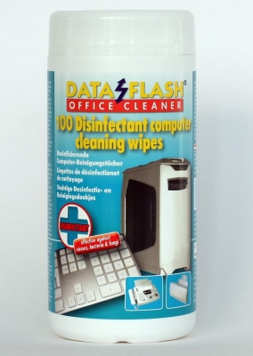 Tissus de nettoyage pour PC désinfectant [humide] Boîte distributeur 100pcs