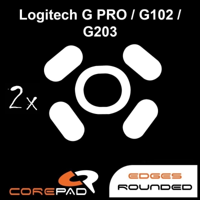 Corepad Skatez PRO 106 Mouse-Feet Logitech G PRO / G102 Prodigy / G203 Prodigy