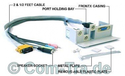 CPX_FrontX_Multimedia_Extender_Front_Panel_Frontblende_525_USB_Firewire_Micro_Gameport_Line_I