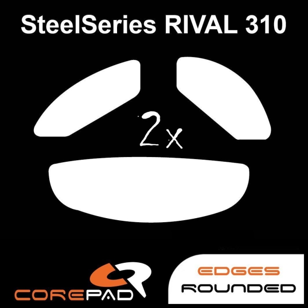 Corepad Skatez PRO 117 Patins Teflon - Souris Pieds SteelSeries Rival 310