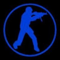 Window-Kit Aufkleber Counter-Strike [18x18cm] UV-Blue