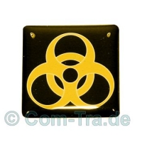 Case-Badge Biohazard schwarz