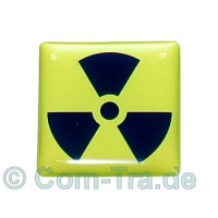 Case-Badge Radiation gelb