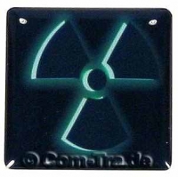 Case-Badge Radiation grün
